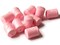 10 22mm Pink Plastic Tube Beads With Wave Design - Vintage Plastic Barbie Pink Beads